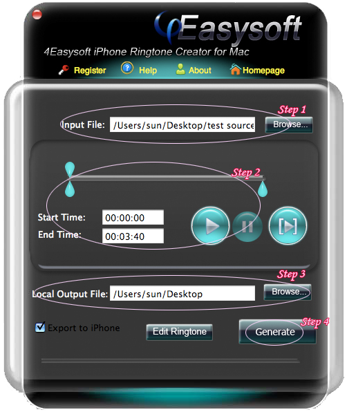 iPhone Ringtone Creator for Mac