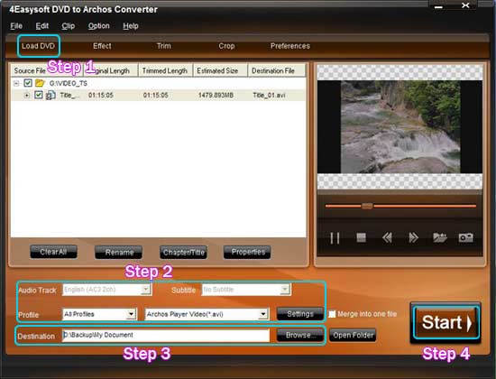 DVD to Archos Converter