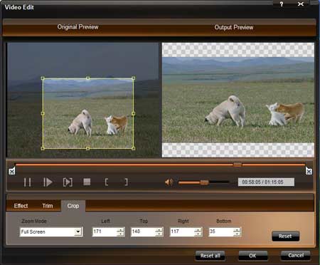 Crop DVD for Archos