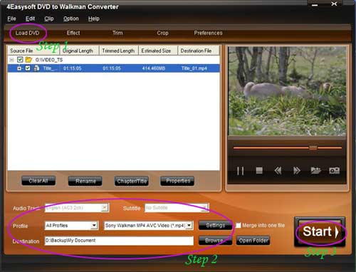 DVD to Walkman Converter