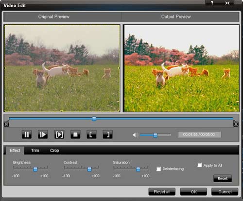 Total Video Converter Effect