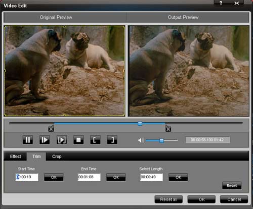 Total video converter trim