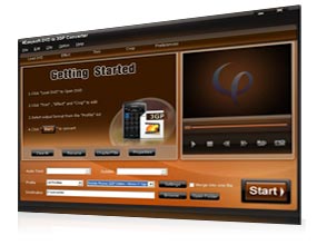 DVD to 3GP Converter Screen