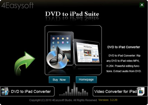 DVD to iPad Suite Screen