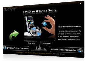 DVD to iPhone Suite Screen