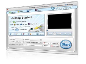 Mac DVD to Creative Zen Converter Screen