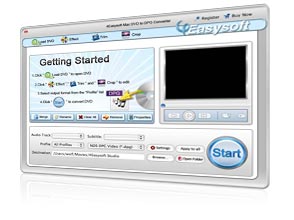 Mac DVD to DPG Converter Screen