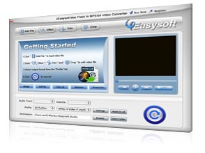 Mac Flash to MPEG4 Video Converter Screen