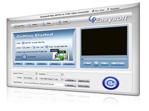 Mac MPEG to VOB Video Converter Screen
