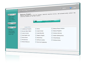 Registry Cleaner Screen