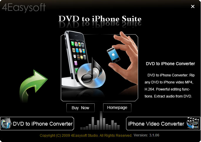 4Easysoft DVD to iPhone Suite 3.3.30 screenshot