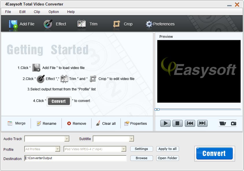 Screenshot of 4Easysoft Total Video Converter